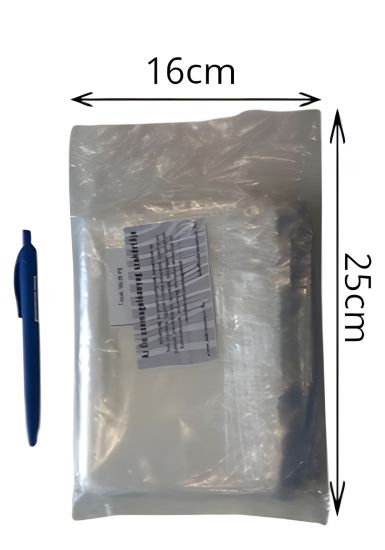  160x250mm 0,025 micron Vztiszta LDPE / fagyaszt tasakok