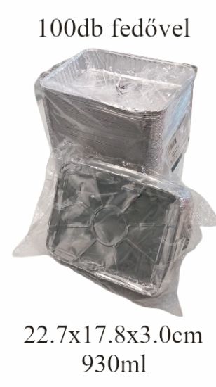  Alumnium elviteles dobozok fedvel egytt 100db/csomag