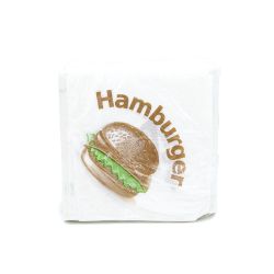   Hamburger nyomattal paprtasak 15x17 cm