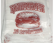   Hamburger nyomattal manyag tasak