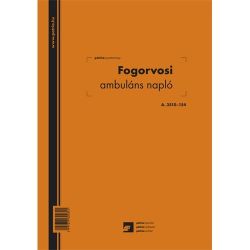   Fogorvosi ambulns napl 250 lapos knyv A/4 ll