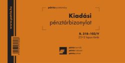   Kiadsi pnztrbizonylat 25x2 lapos tmb 203x102 mm